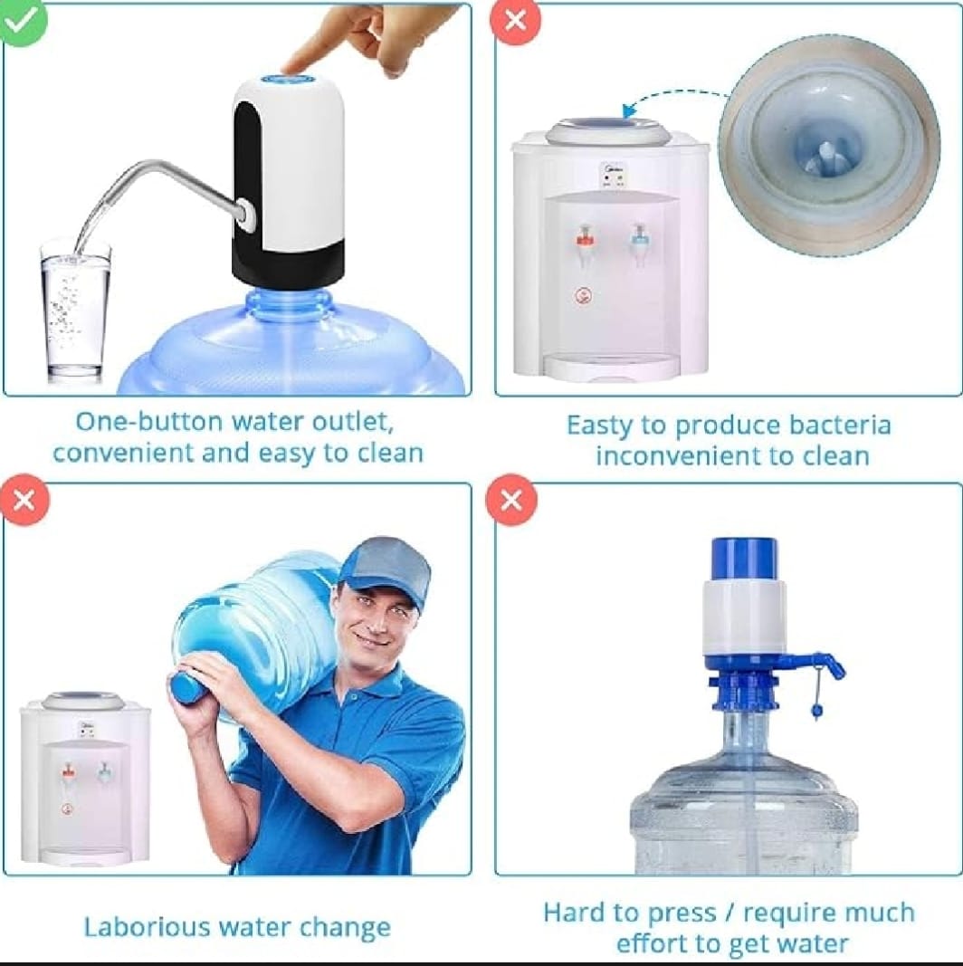 Electric Water Dispenser Portable Automatic Electric Water Pump Drinking Bottle Switch USB Rechargeable Water Pump Machine