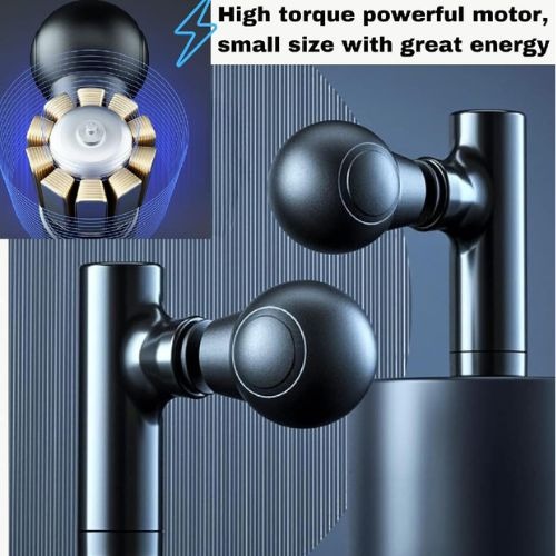 Mini Deep Tissue Massager, USB Charging, Lightweight Portable Percussion for Athletes, Noiseless Fitness equipment